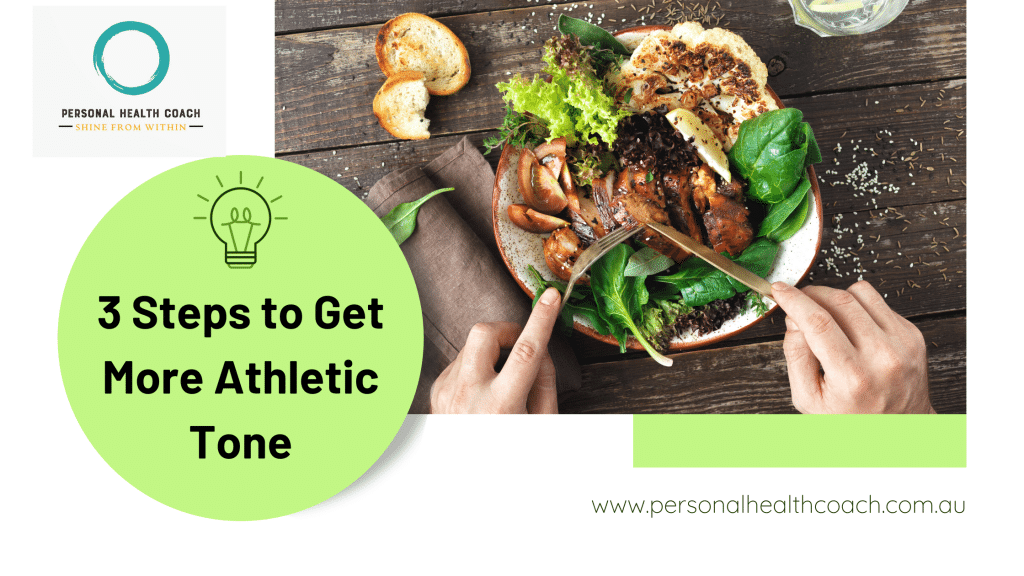 3 steps to get more athletic tone poster